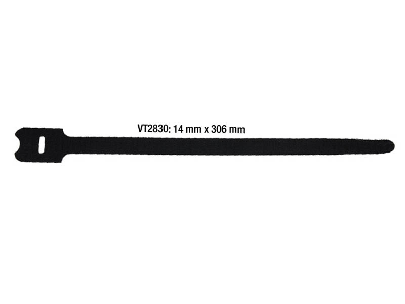 Attache de câble Zwart Fermetures velcro double face de 25 mètres 3 cm